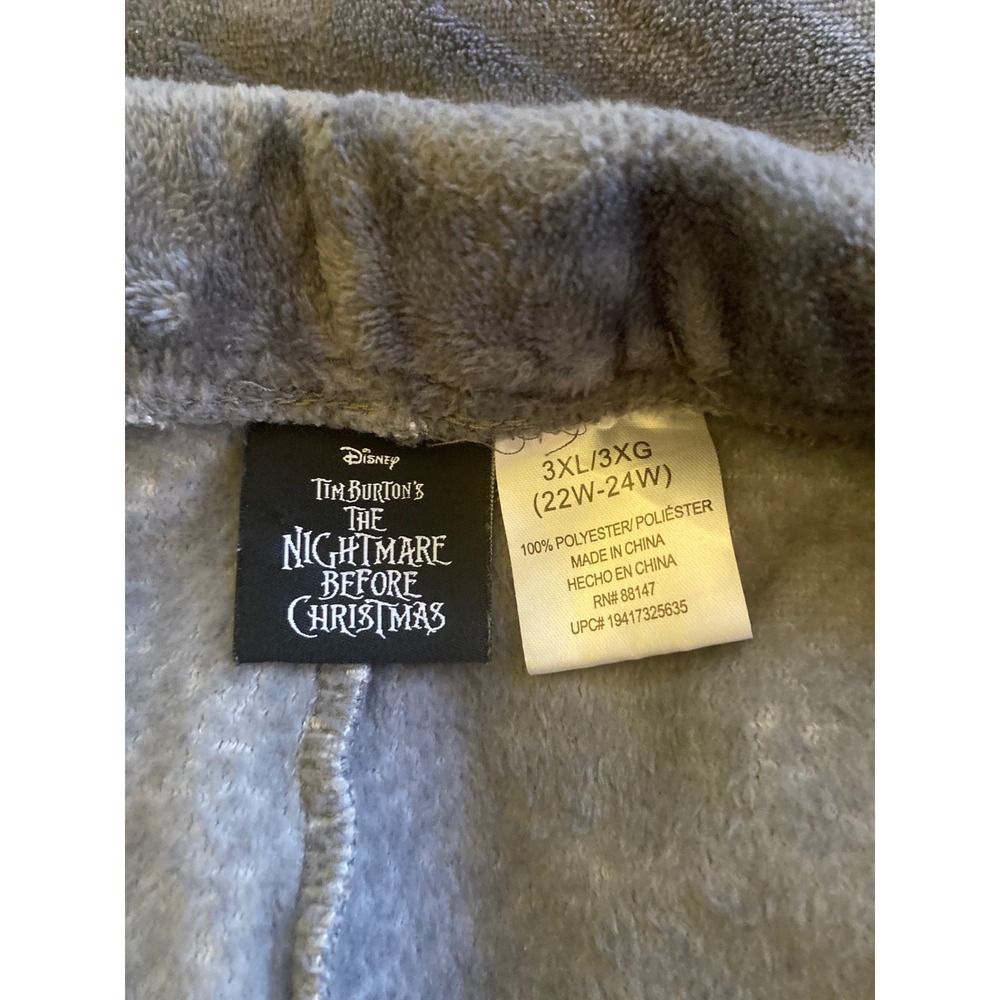 Disney Nightmare Before Christmas Jack Skellington Plush Pajama Shorts Set‎ 3XL - Picture 3 of 4